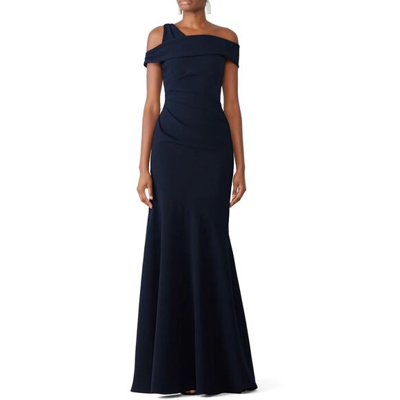 Theia Navy Mermaid Gown Cocktail Party Event Women’s 4 - Picture 1 of 9